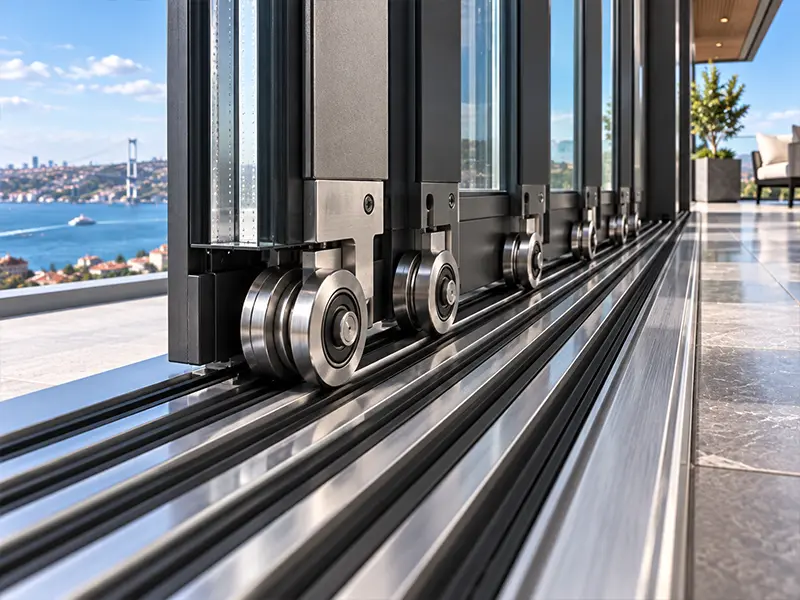 Kartal - 5 Raylı Eşikli Sürme Balkon
