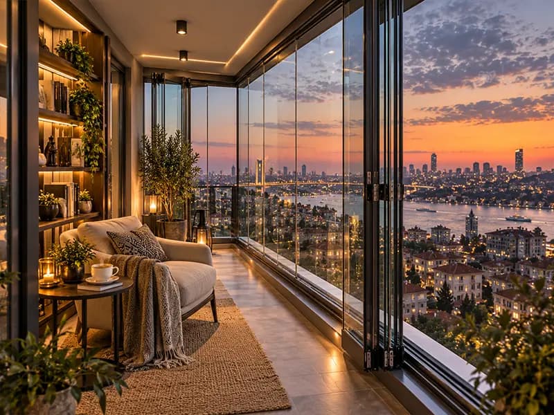 Şişli - L Tipi Dar Balkon Kapatma